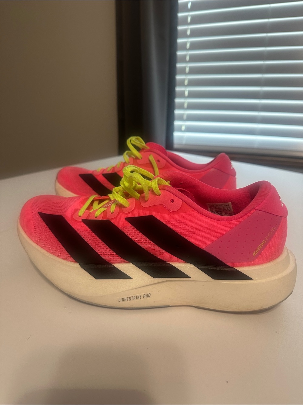 adidas Adizero Evo SL Women’s size 8.5 Lucid Pink